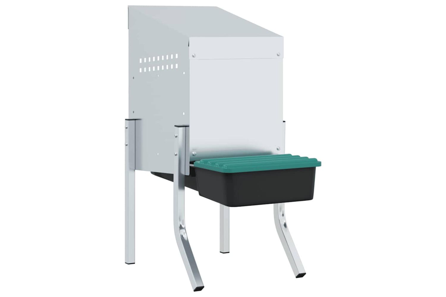 Vidaxl Chicken Nesting Box 1 Compartment With Legs Galvanised Steel