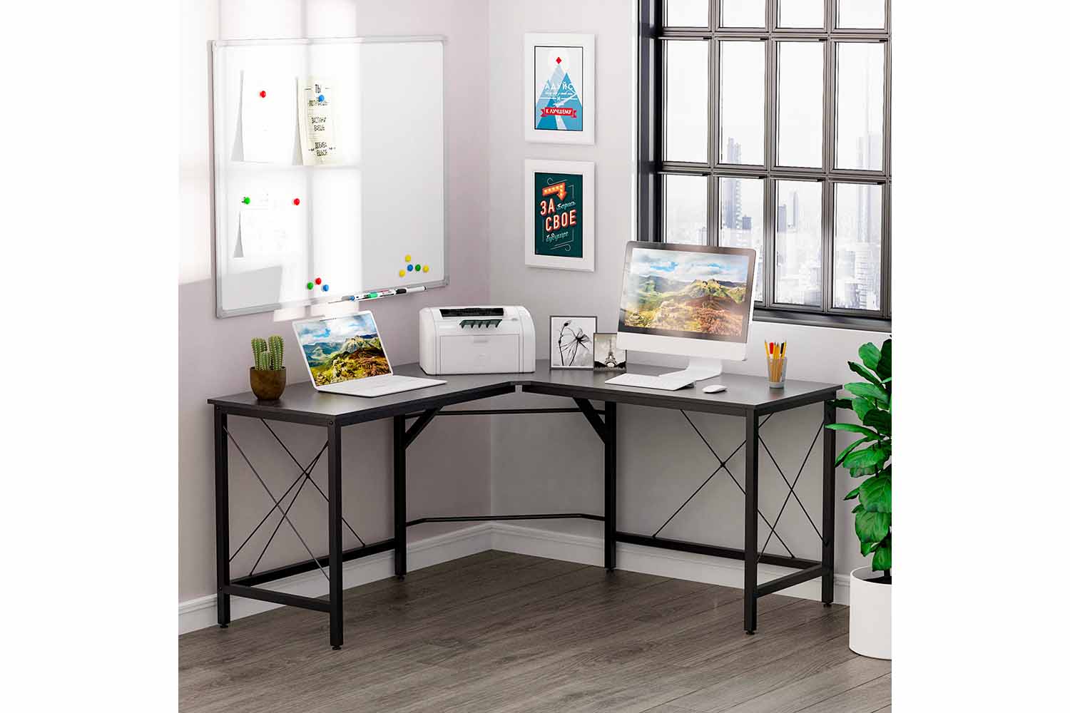 Homcom Home Office Computer Desk | Black