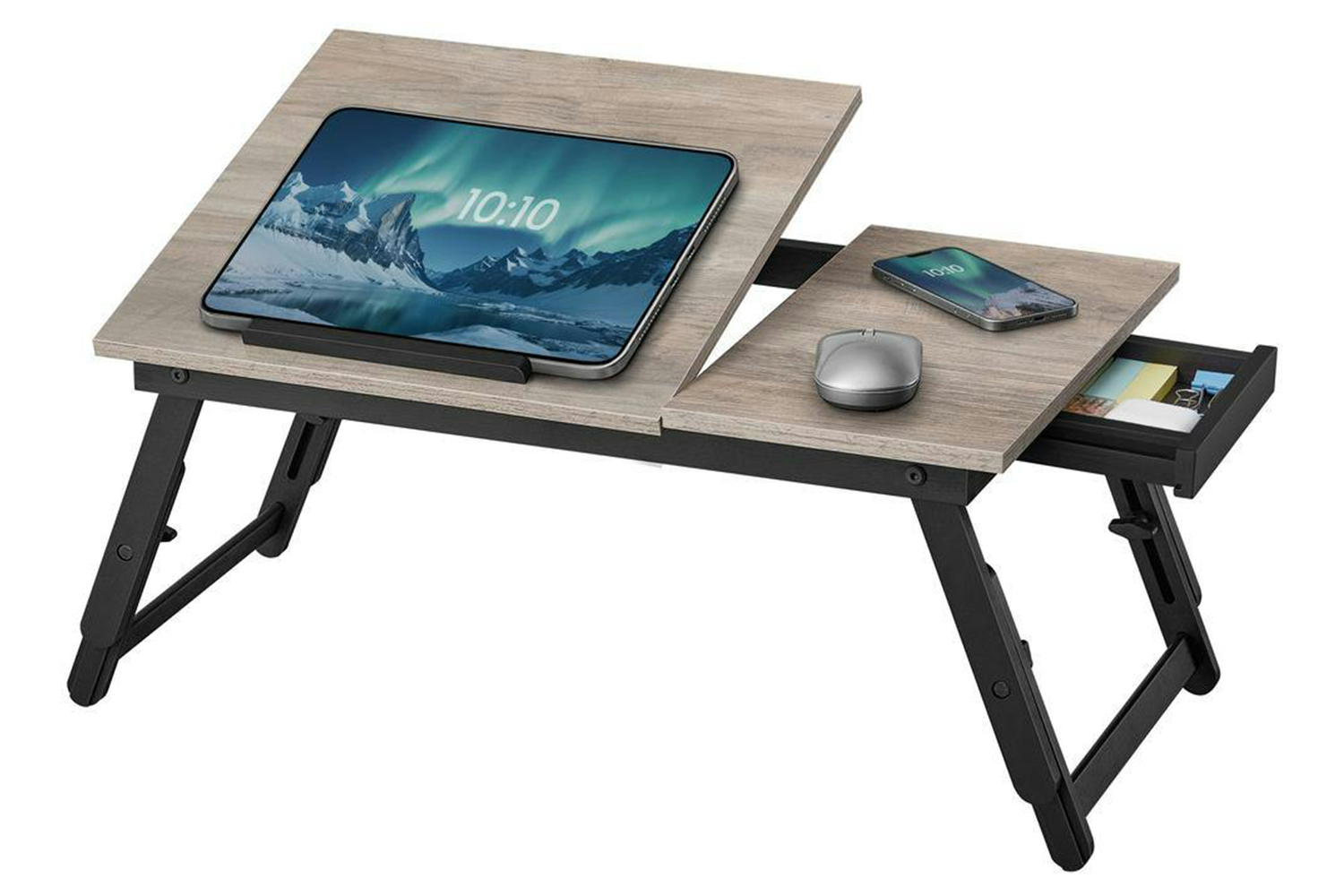 Laptop Desk | Laptop Table | Bamboo & Particle Board | 21.5 X 13.75 Inch