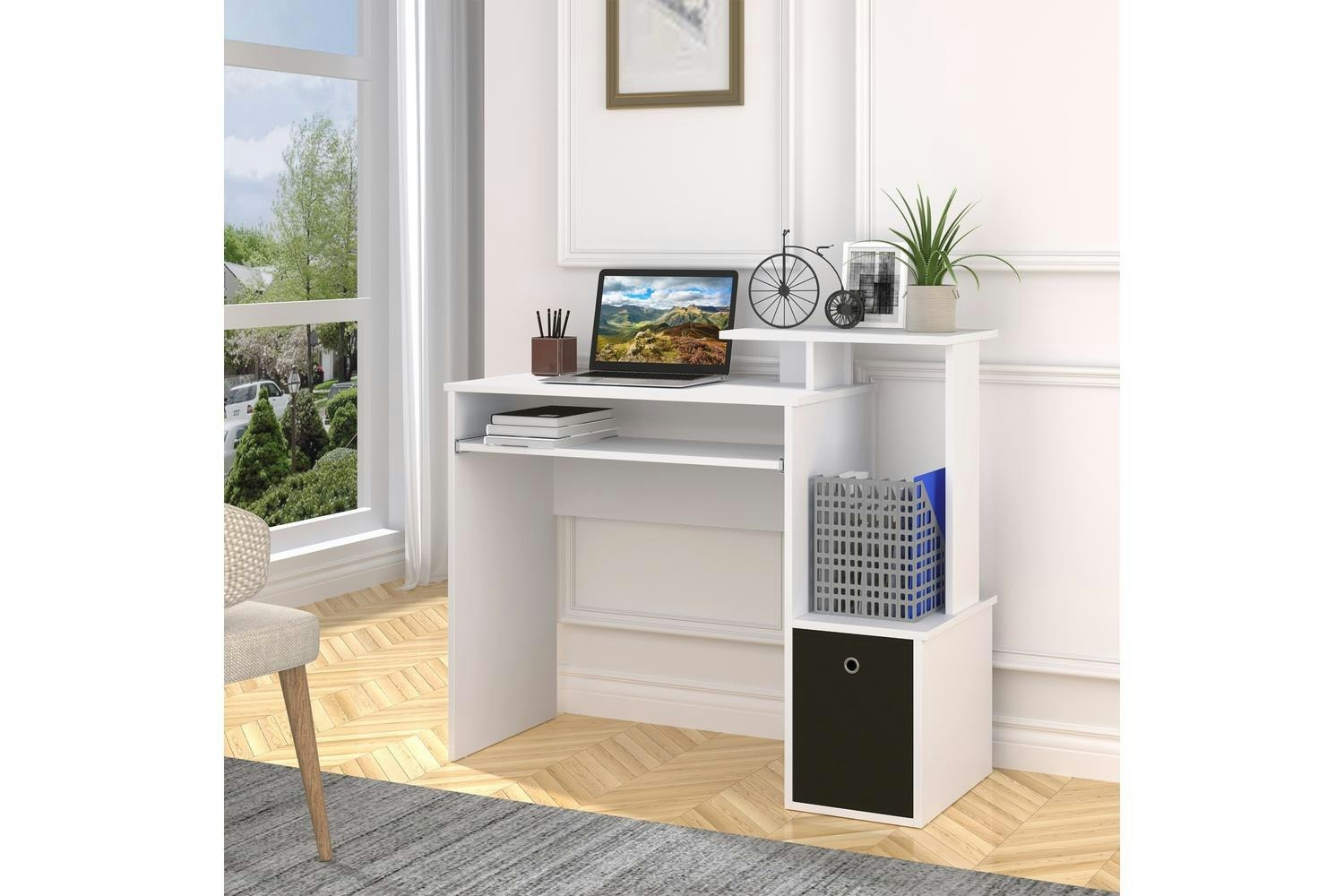 Homcom Compact Small Computer Desk