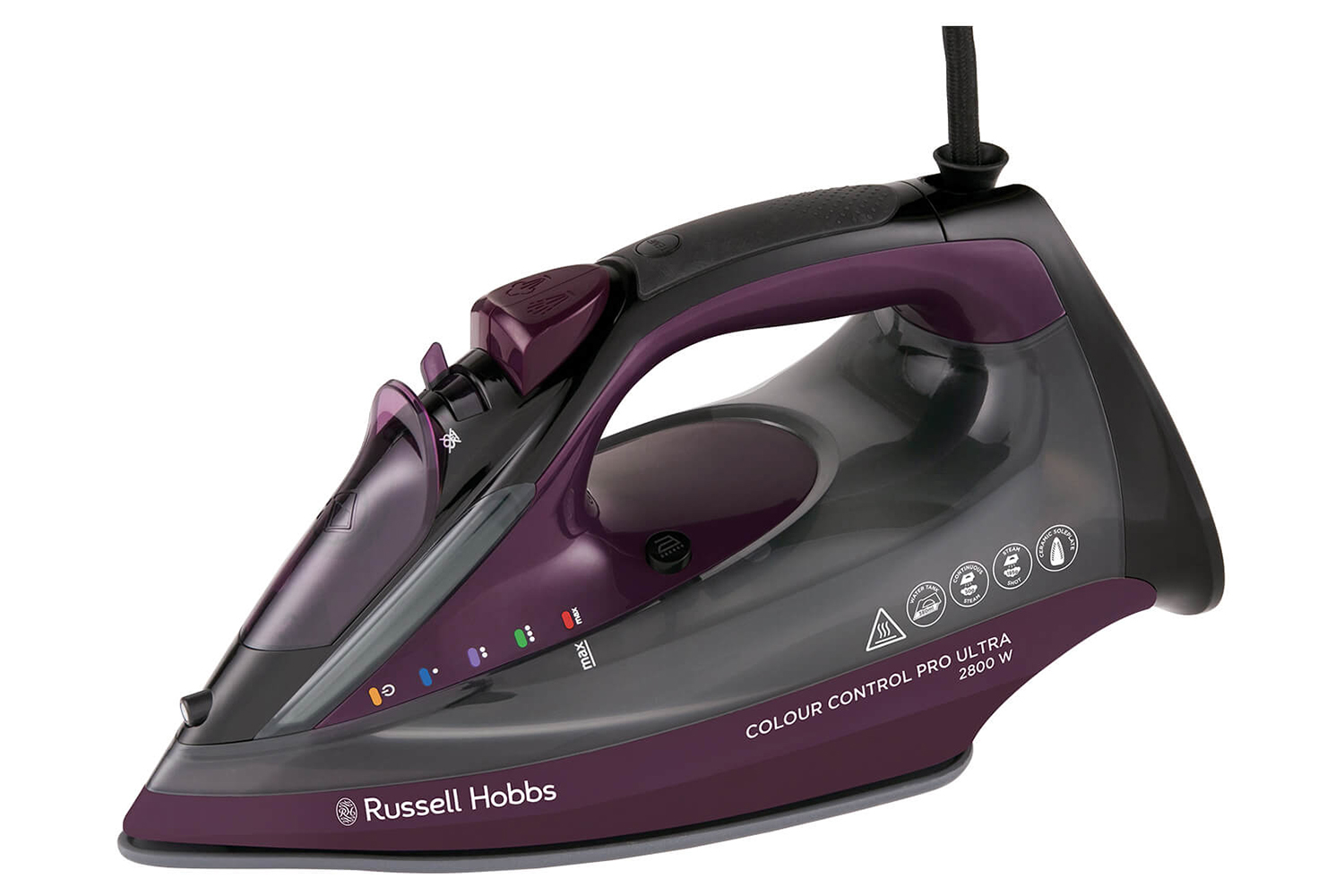 Russell Hobbs Control Pro Ultra Steam Iron | 27281 | Black/Purple