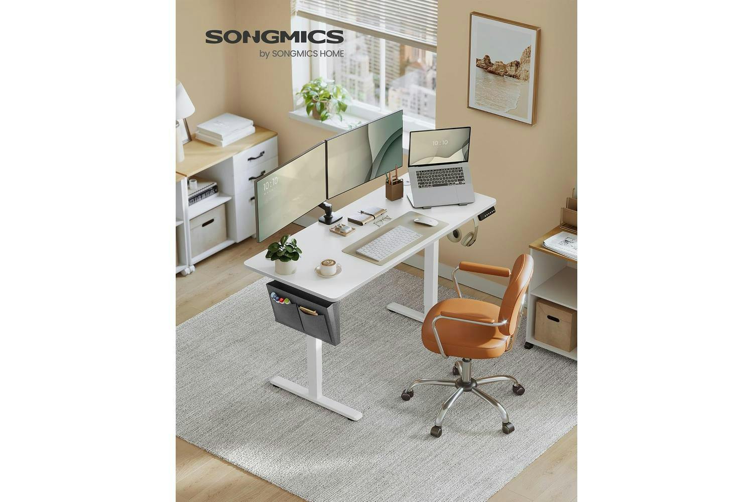 Standing Desk | Electric Desk | Particleboard And Steel | 60 X 140 Cm