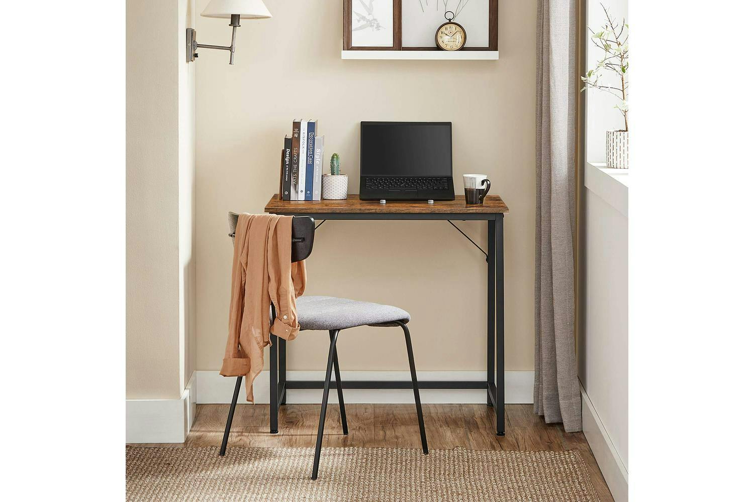 Computer Desk | Home Office Desk | Particleboard And Steel | 80 X 50 Cm