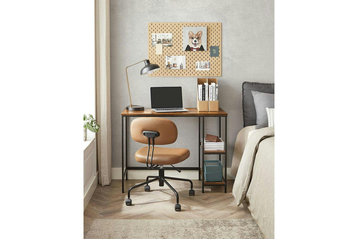 Computer Desk | Home Office Desk | Particleboard And Steel | 100 X 50 Cm