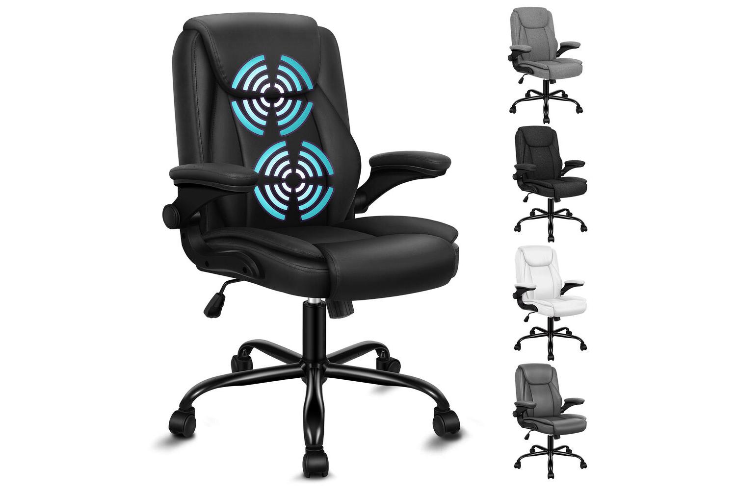 Alfordson Massage Office Chair | Desk Chair | Faux Leather | Black