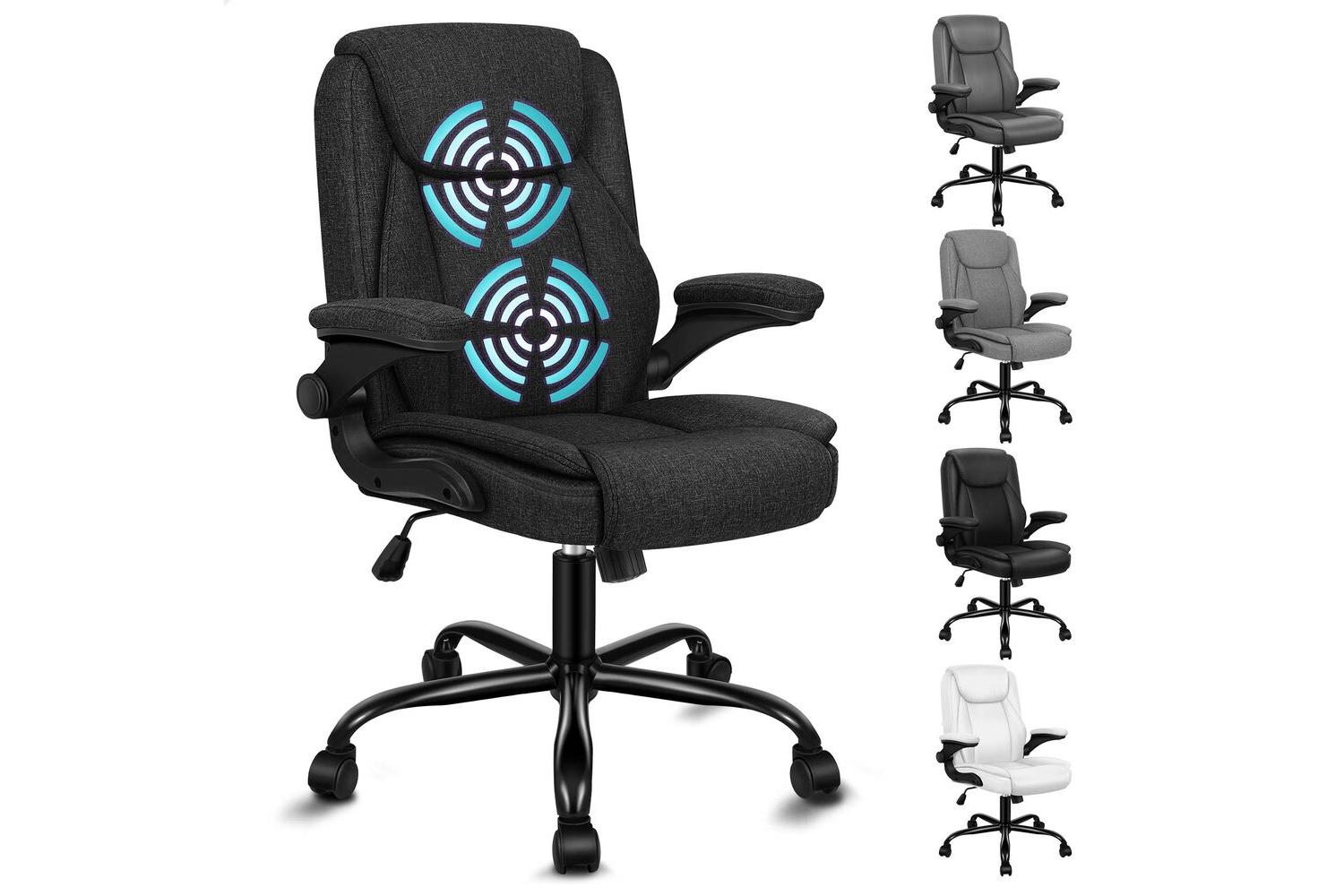 Alfordson Massage Office Chair | Desk Chair | Fabric | Black