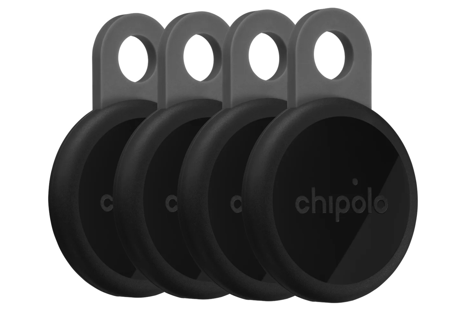 Chipolo Loop Tracker Tag | Charcoal | Pack of 4