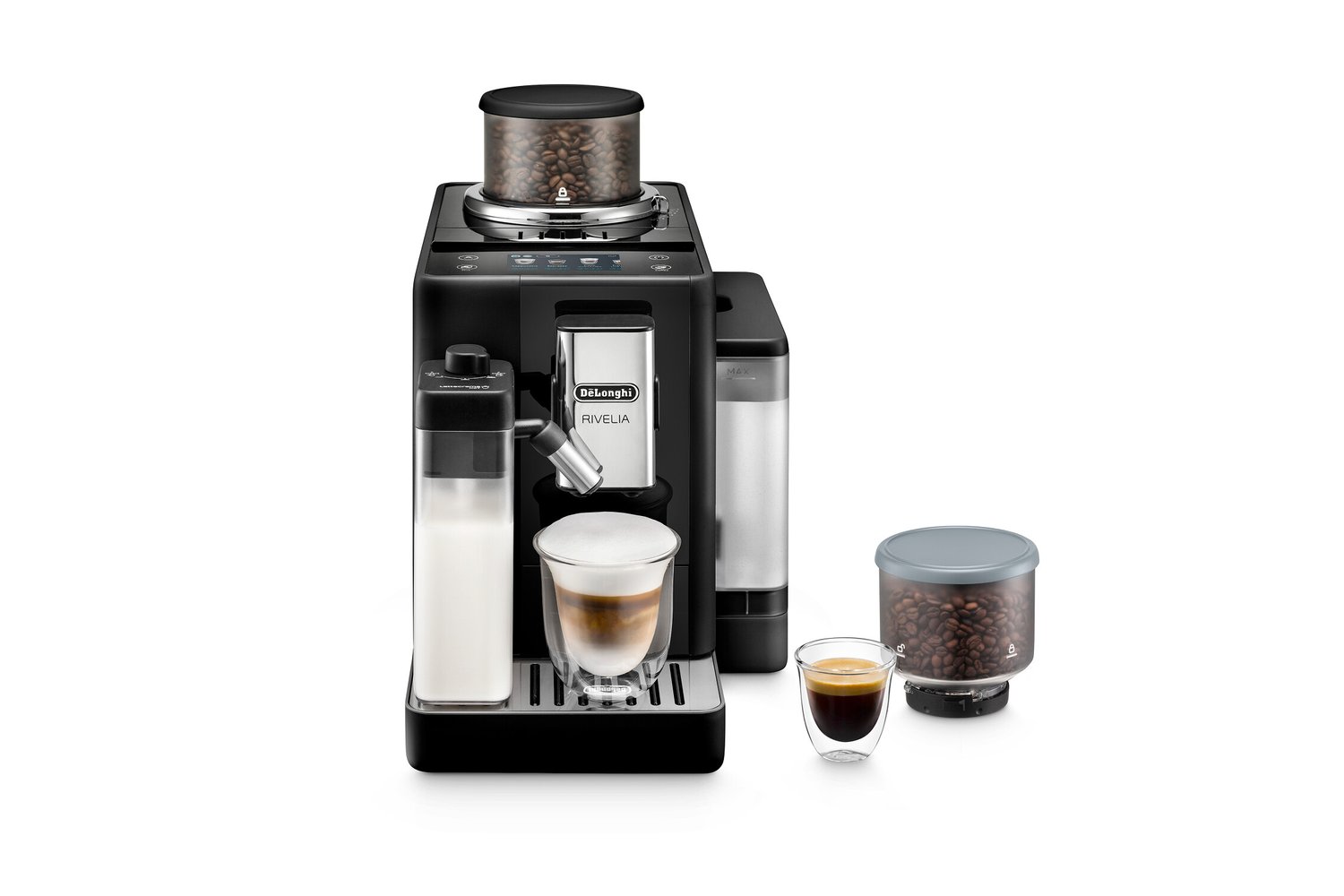 De'Longhi Rivelia Fully Automatic Bean-to-Cup Coffee Machine | EXAM440.55.B | Black