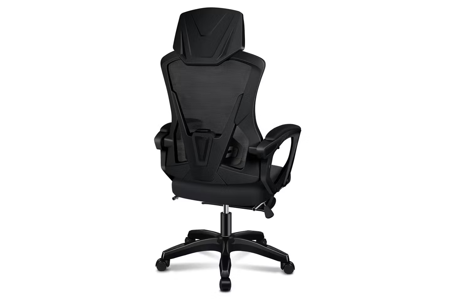Elfordson Ergonomic Office Chair with Headrest And Adjustable Lumbar Support | Black