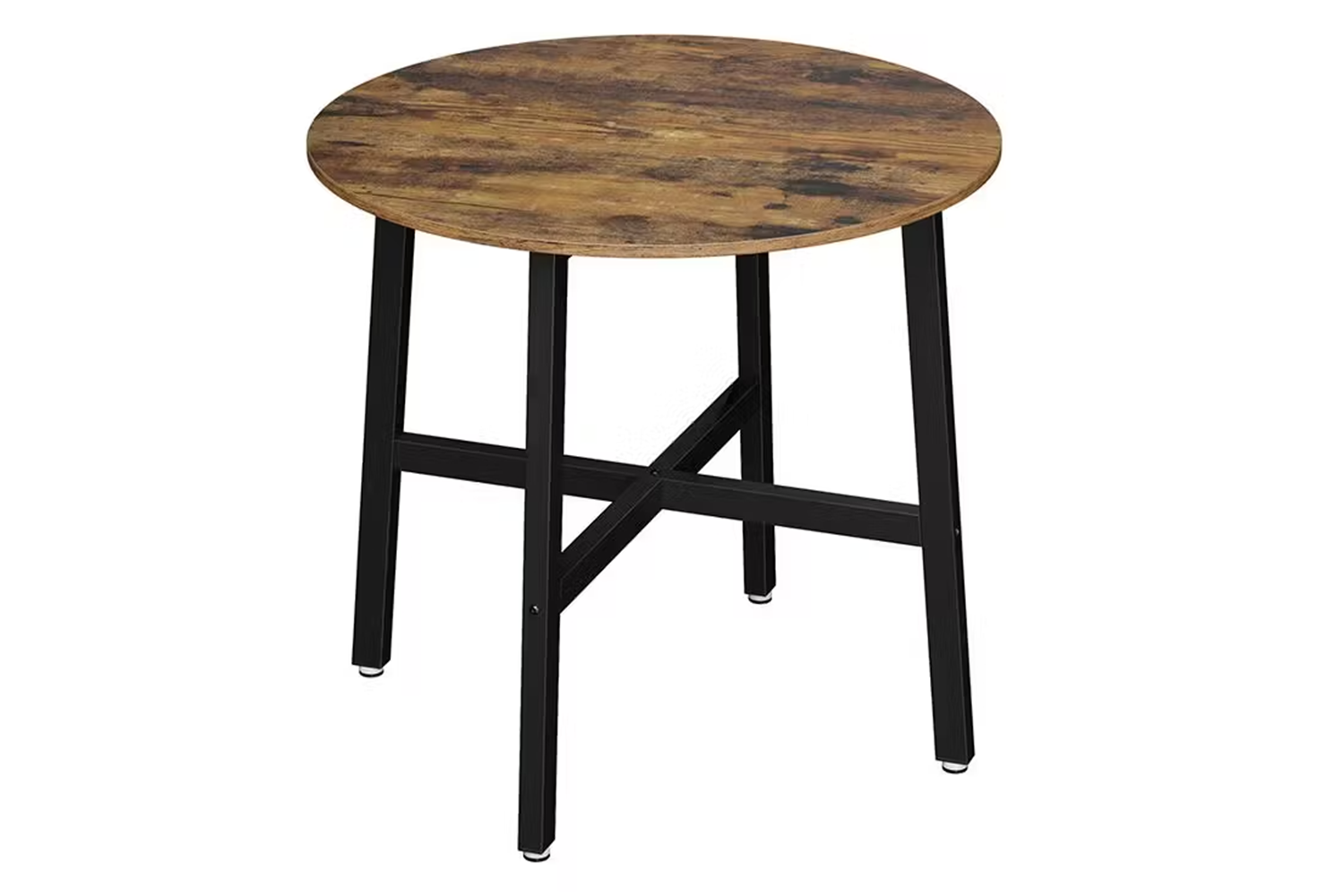 Vasagle Round Dining Table | Rustic Brown