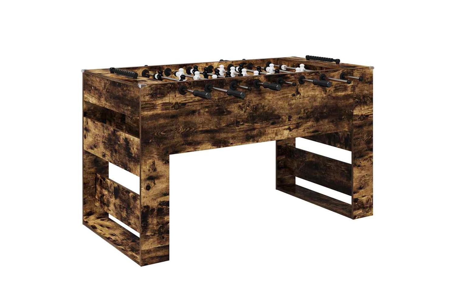 Vidaxl Football Table Smoked Oak 146.5 X 74 X 85 Cm Engineered Wood
