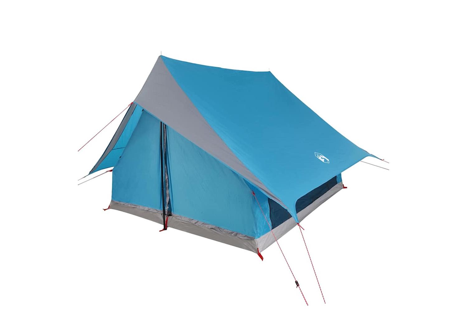 Vidaxl Family Tent With Roof Blue And Grey 256 X 256 X 185 Cm