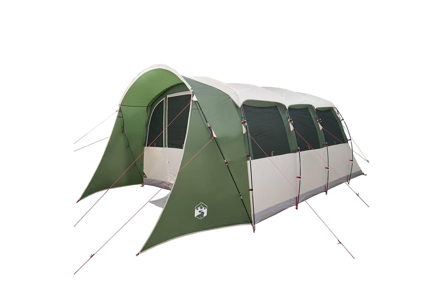 Vidaxl Family Tent With Roof Green And White 576 X 325 X 213 Cm