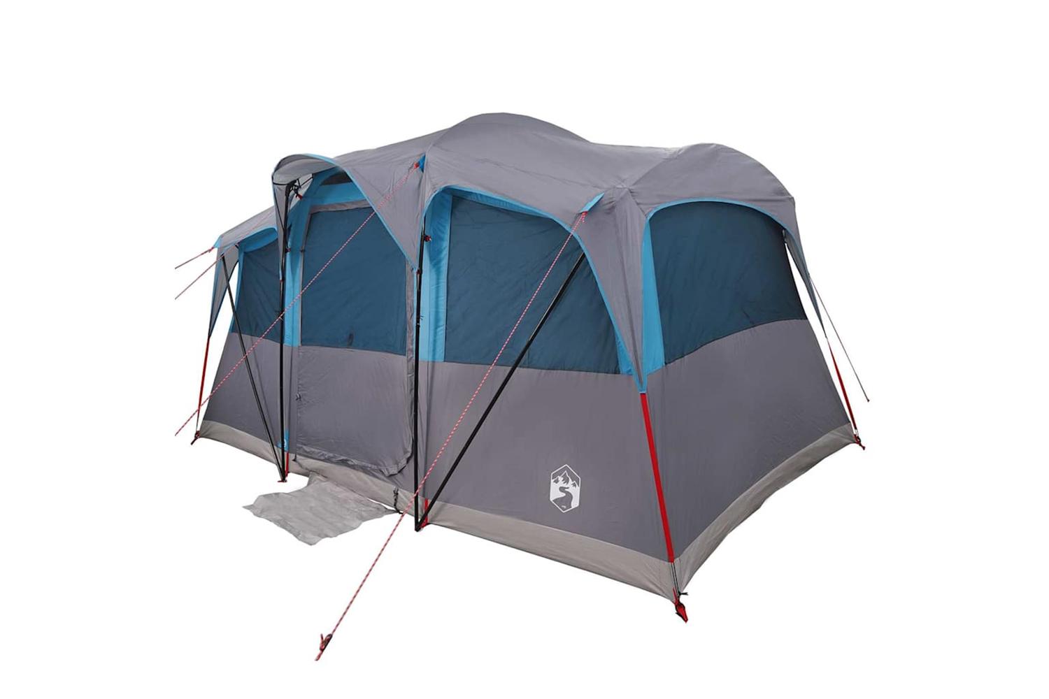Vidaxl Family Tent With Roof Blue And Grey 435 X 255 X 216 Cm