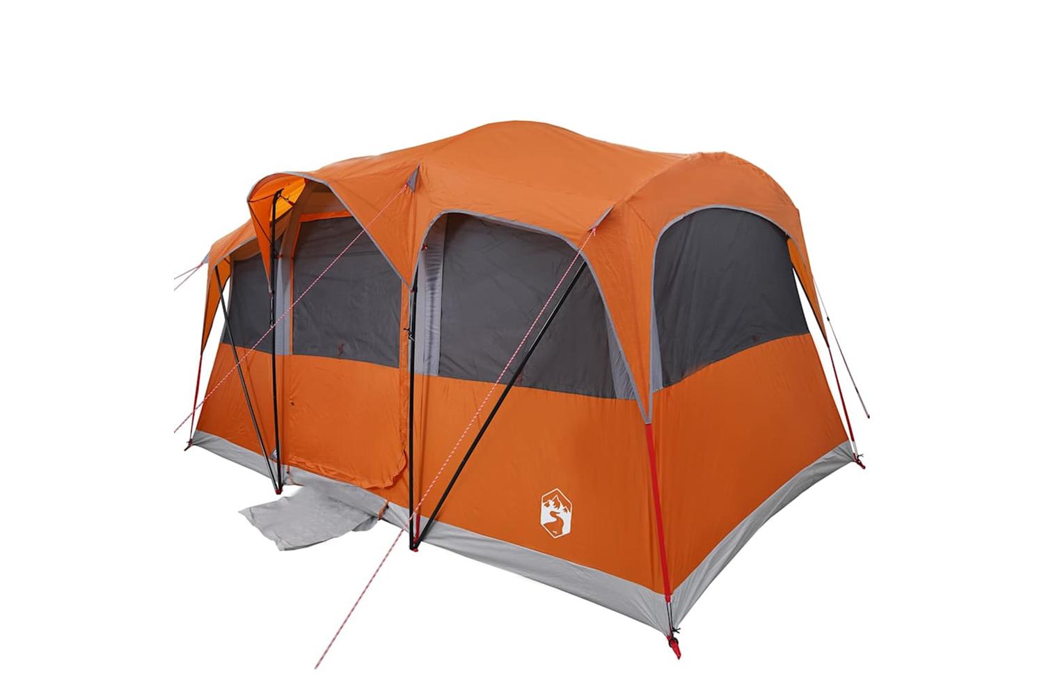 Vidaxl Family Tent With Roof Orange And Orange 435 X 255 X 216 Cm