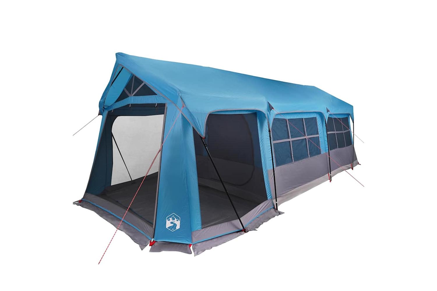 Vidaxl Family Tent Blue And Grey 620 X 322 X 240 Cm Polyester