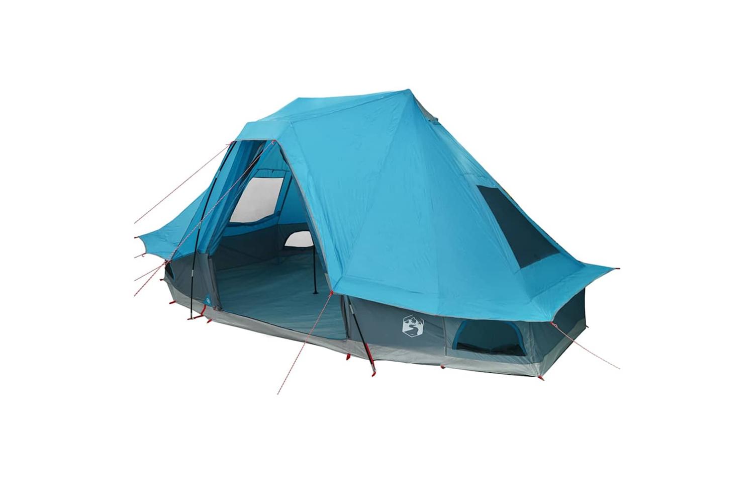 Vidaxl Family Tipi Tent Folding With Roof Blue 466 X 310 X 240 Cm