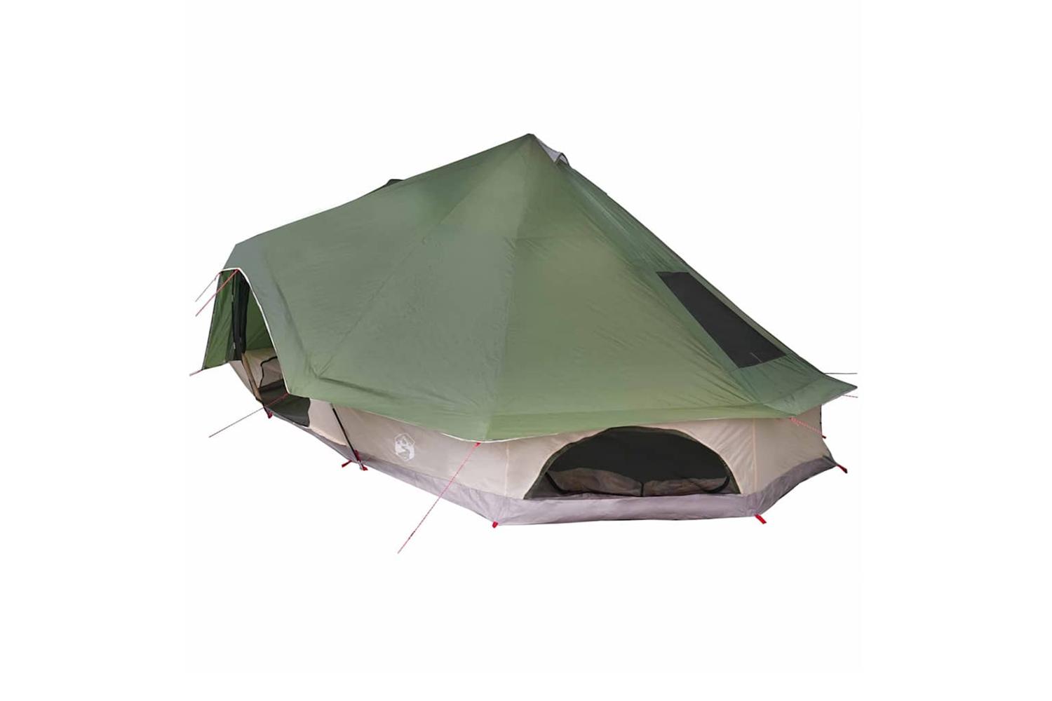 Vidaxl Family Tipi Tent Tipi With Roof Green 680 X 430 X 270 Cm