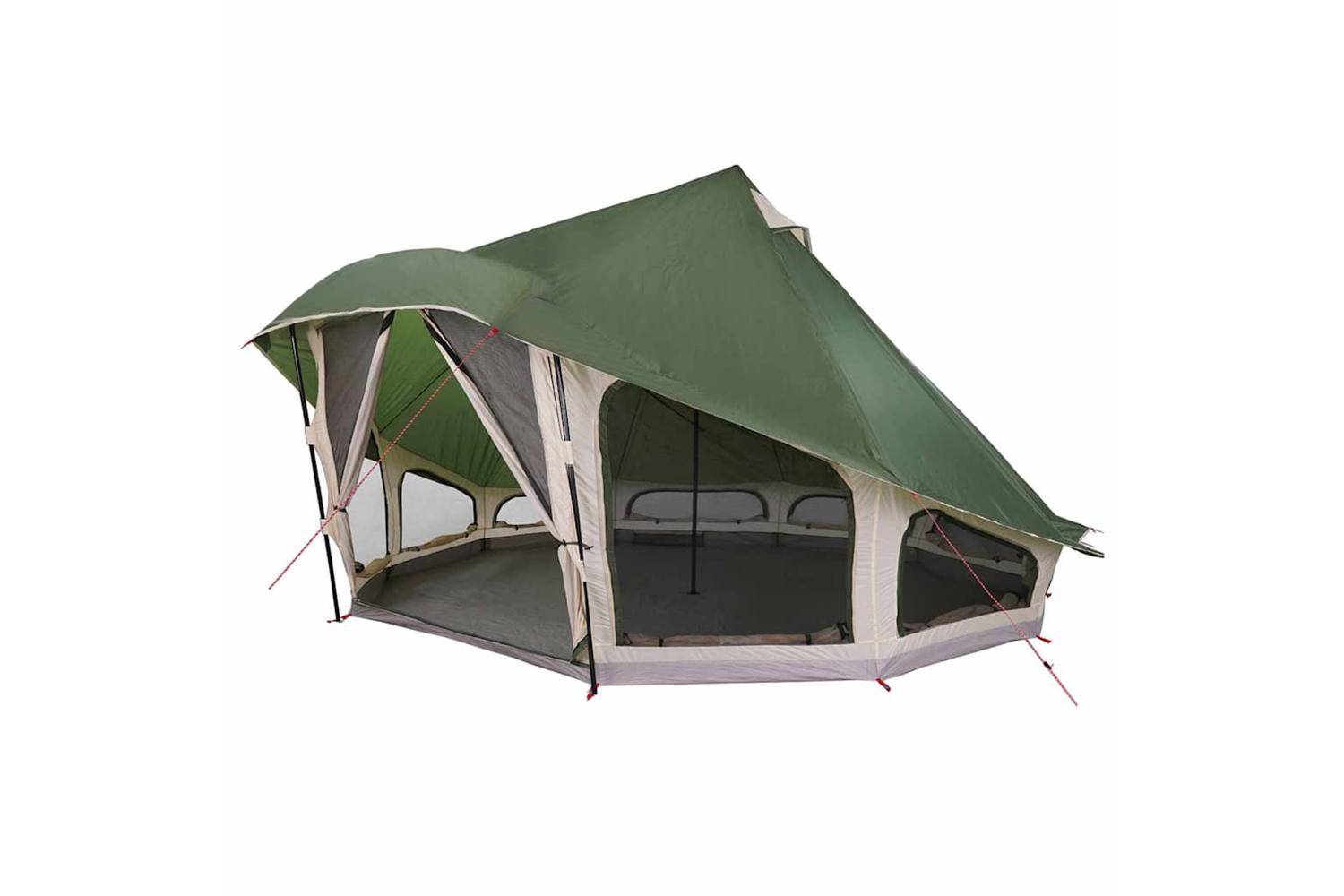 Vidaxl Family Tipi Tent Folding With Roof Green 508 X 470 X 300 Cm