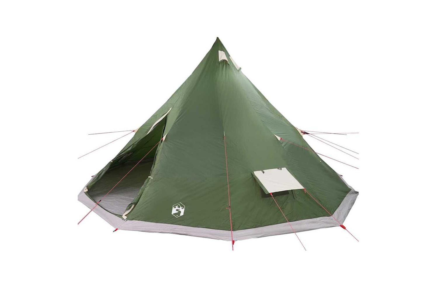 Vidaxl Family Tipi Tent Folding With Roof Green 560 X 560 X 300 Cm