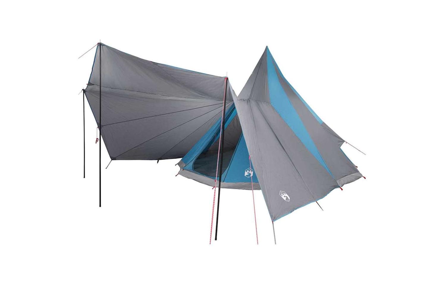 Vidaxl Family Tipi Tent Folding Blue And Grey 510 X 690 X 330 Cm