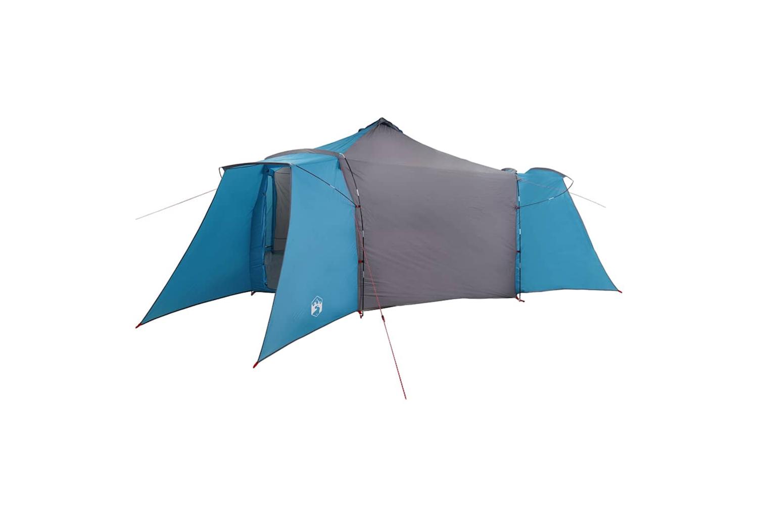 Vidaxl Tipi Tent With Roof Blue And Grey 492 X 492 X 275 Cm Fabric