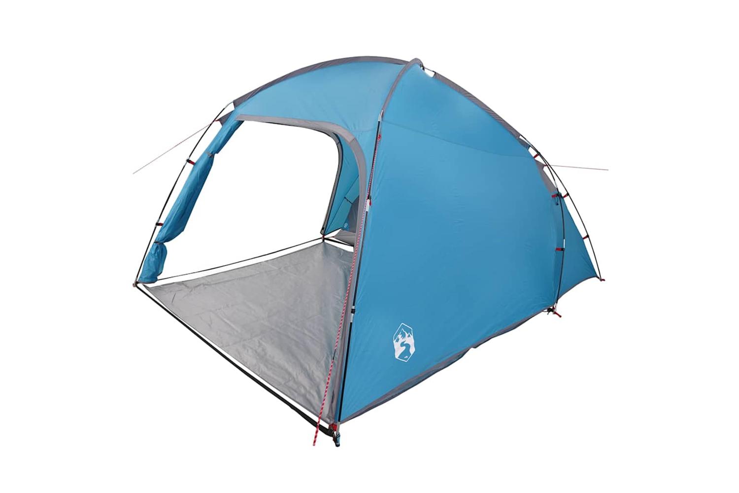 Vidaxl Tent With Roof Blue 370 X 230 X 185 Cm Polyester And Fibreglass