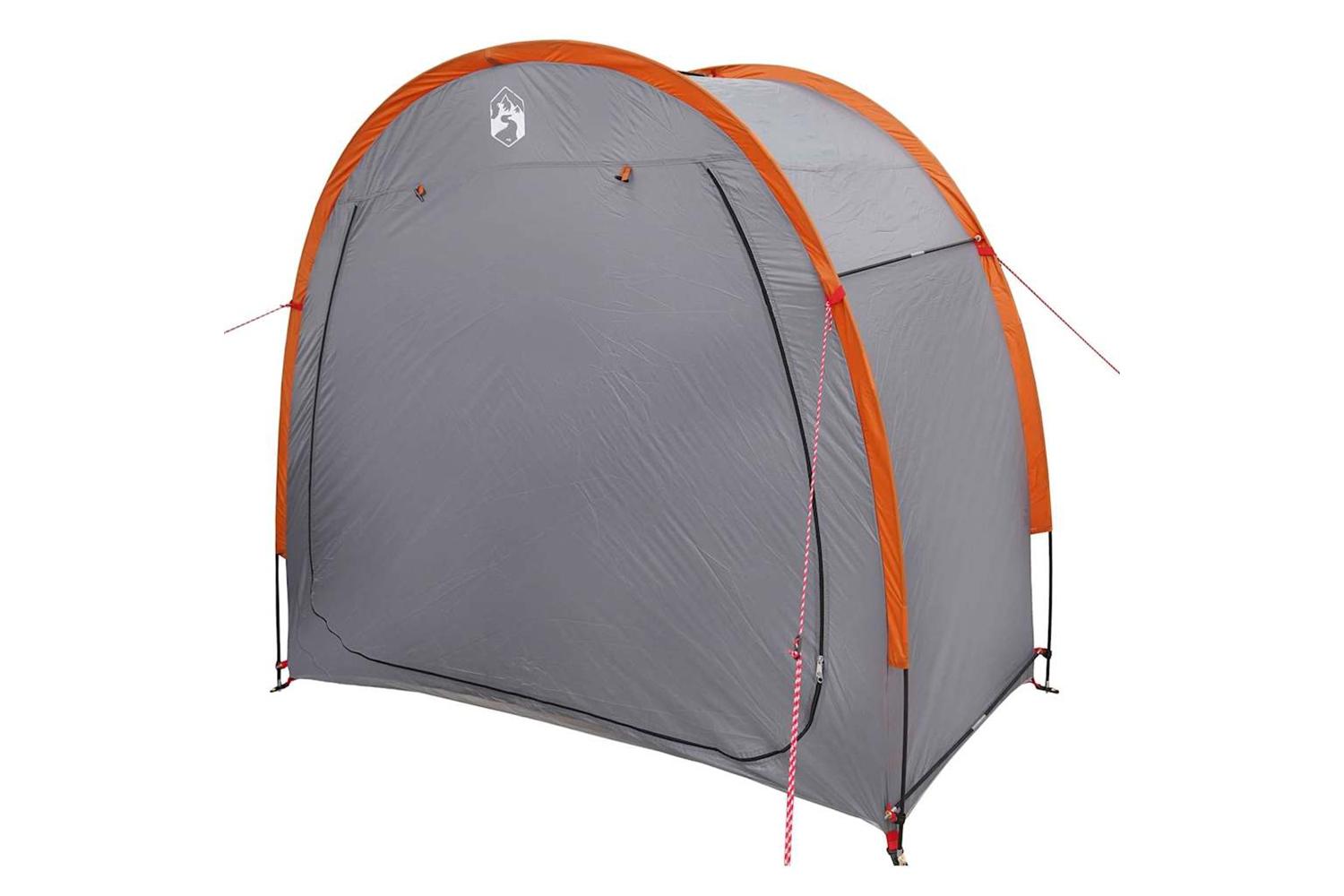 Vidaxl Bike Storage Tent With Roof Grey And Orange 210 X 90 X 174 Cm