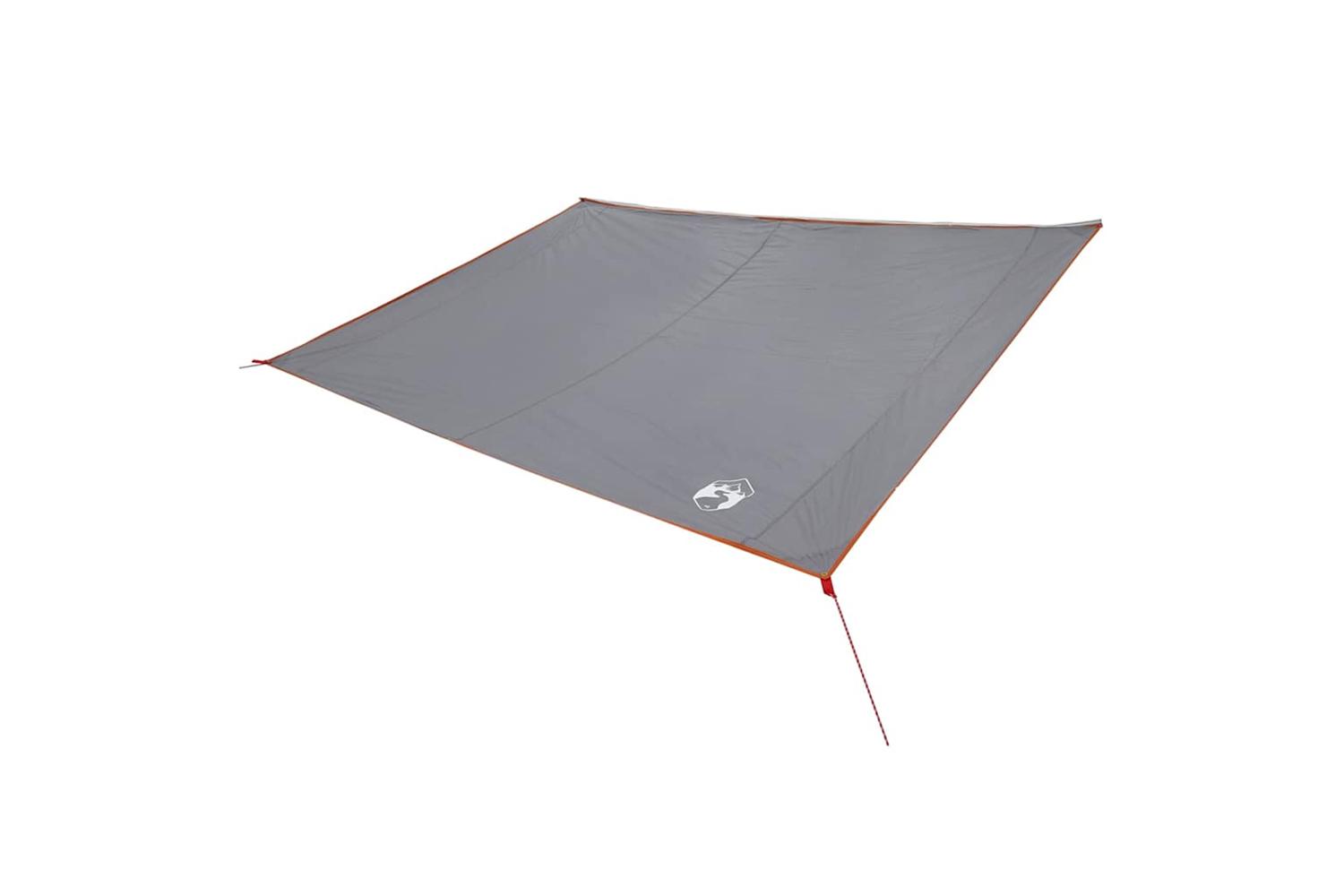Vidaxl Water Resistant Tarp With Roof Grey And Orange