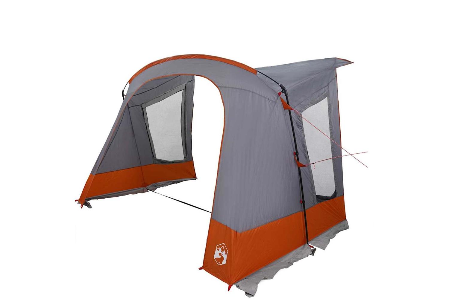 Vidaxl Caravan Tent With Roof Grey And Orange 252 X 245 X 245 Cm