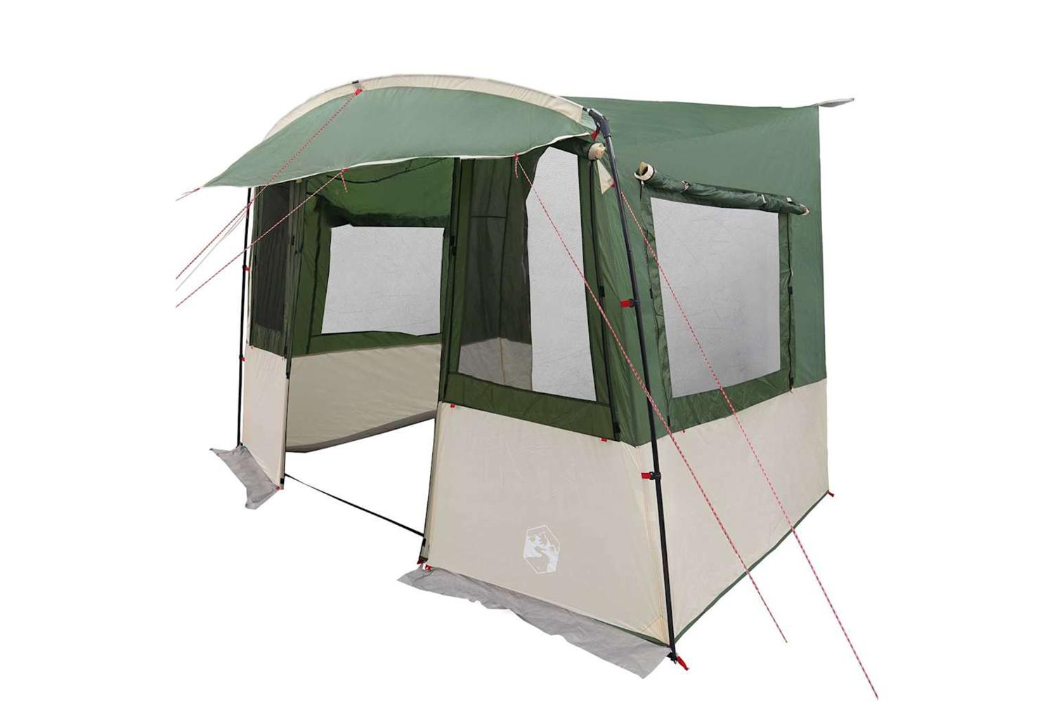 Vidaxl Tailgate Tent For Caravan Rectangular Green 352 X 250 X 240 Cm