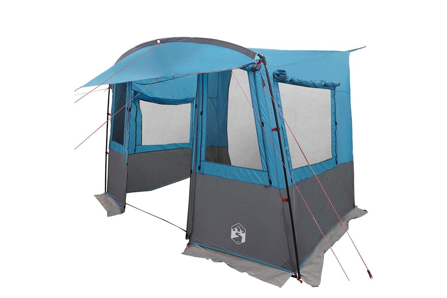 Vidaxl Tailgate Tent For Caravan Rectangular Blue 352 X 250 X 240 Cm
