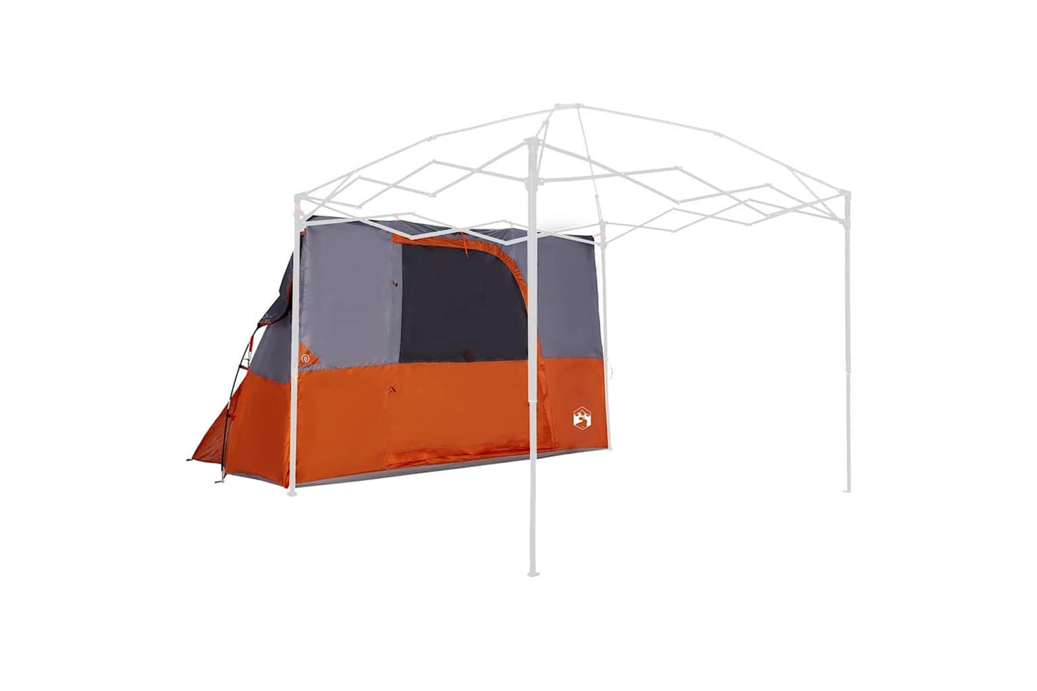 Vidaxl Inner Tent With Roof Grey And Orange 280 X 220 X 176 Cm Taffeta
