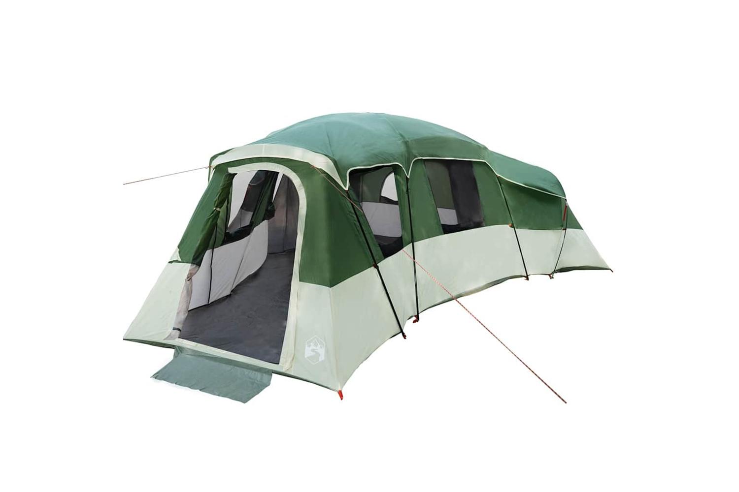 Vidaxl Family Tent With Roof Green 762 X 655 X 218 Cm Taffeta