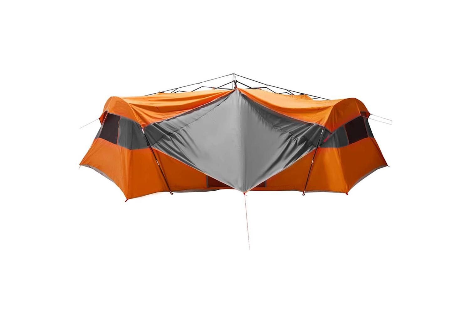 Vidaxl Inner Tent With Roof Grey And Orange 520 X 520 X 190 Cm Taffeta
