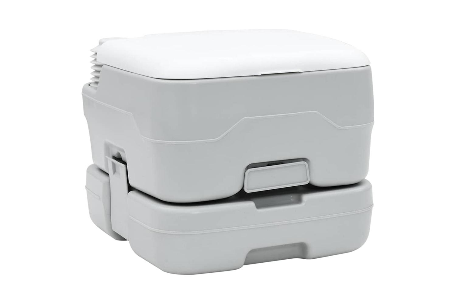 Vidaxl Camping Toilet Grey And White 415 X 365 X 30 Cm Polyethylene