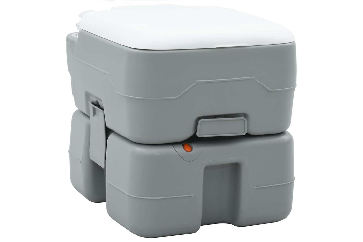 Vidaxl Camping Toilet Manual Grey And White 415 X 365 X 375 Cm