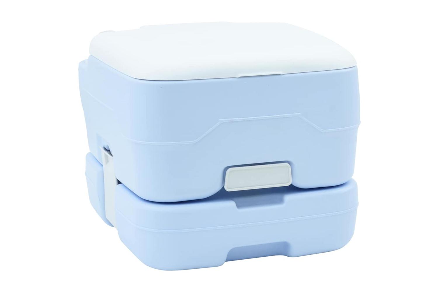 Vidaxl Camping Toilet Manual Light Blue And White 415 X 365 X 30 Cm