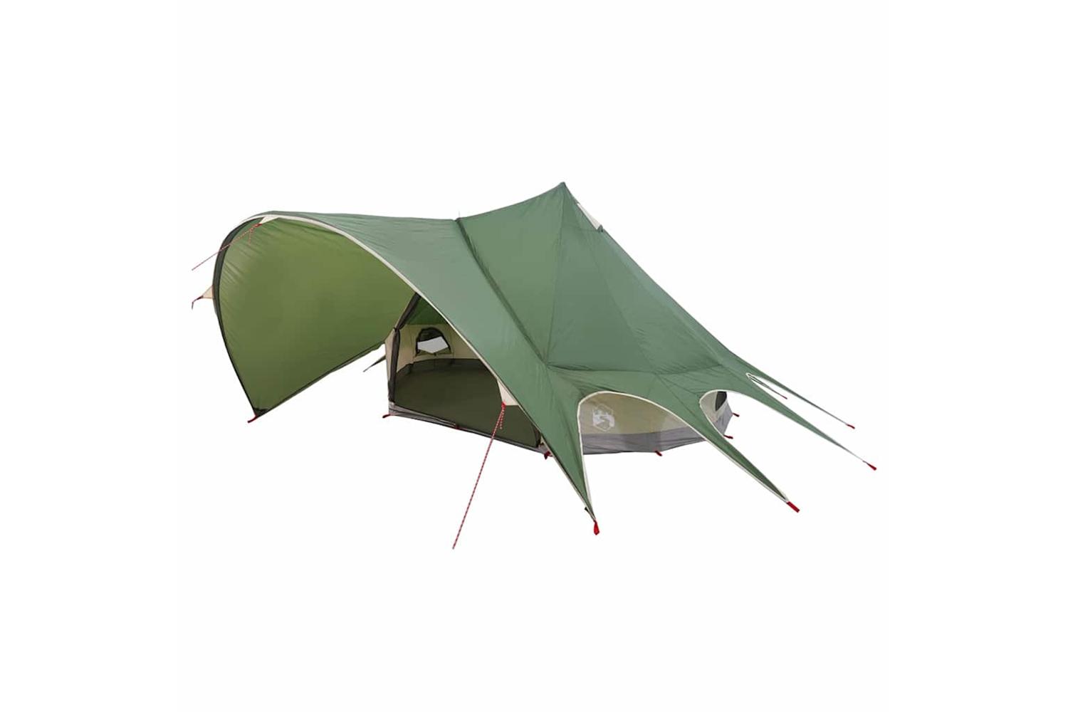 Vidaxl Teepee Tent With Roof Green And Grey 312 X 312 X 197 Cm
