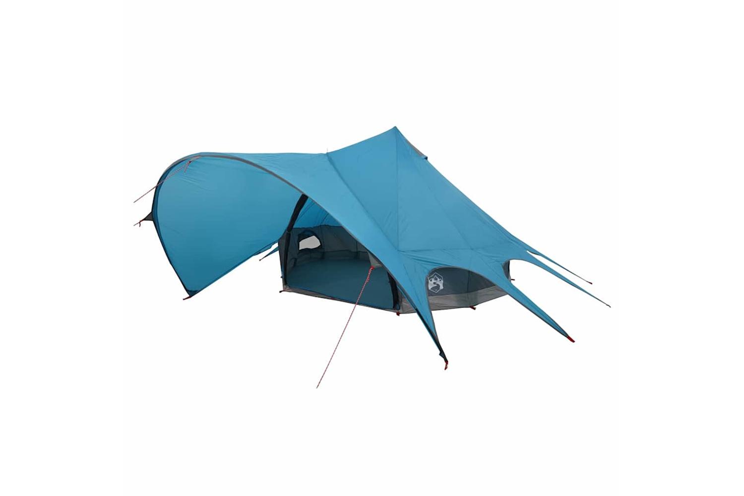 Vidaxl Teepee Tent With Roof Blue And Grey 312 X 312 X 197 Cm