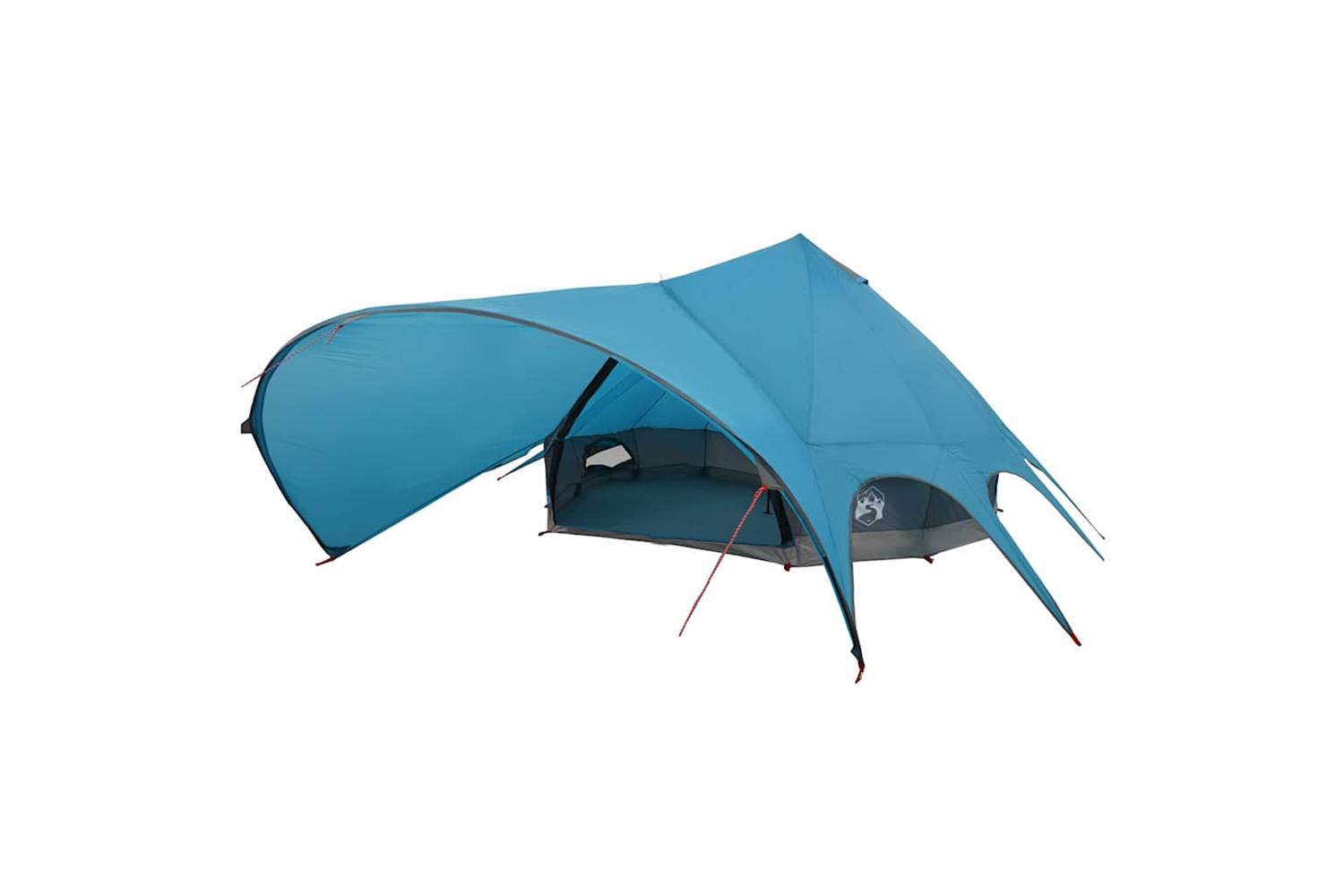 Vidaxl Teepee Tent With Roof Blue And Grey 502 X 502 X 297 Cm