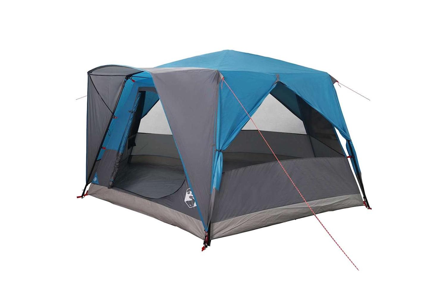 Vidaxl Cabin Tent With Roof With Storage Blue 400 X 350 X 212 Cm
