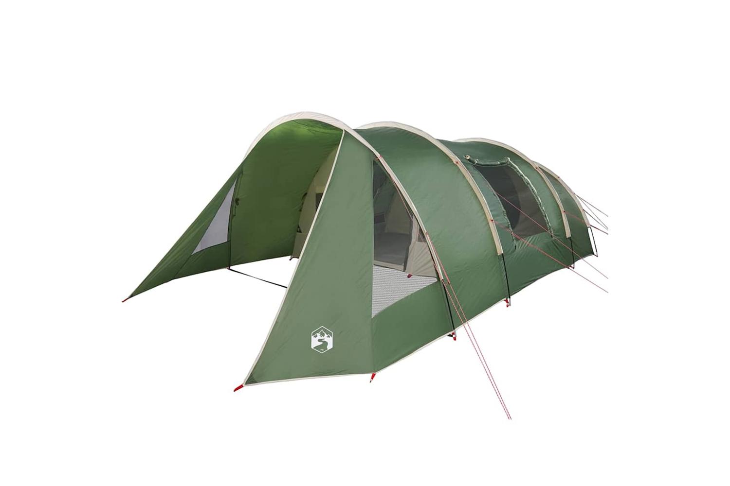 Vidaxl Tunnel Tent With Roof Green And White 805 X 405 X 211 Cm