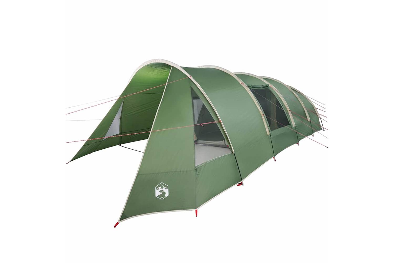 Vidaxl Tunnel Tent With Roof Green And White 890 X 470 X 220 Cm