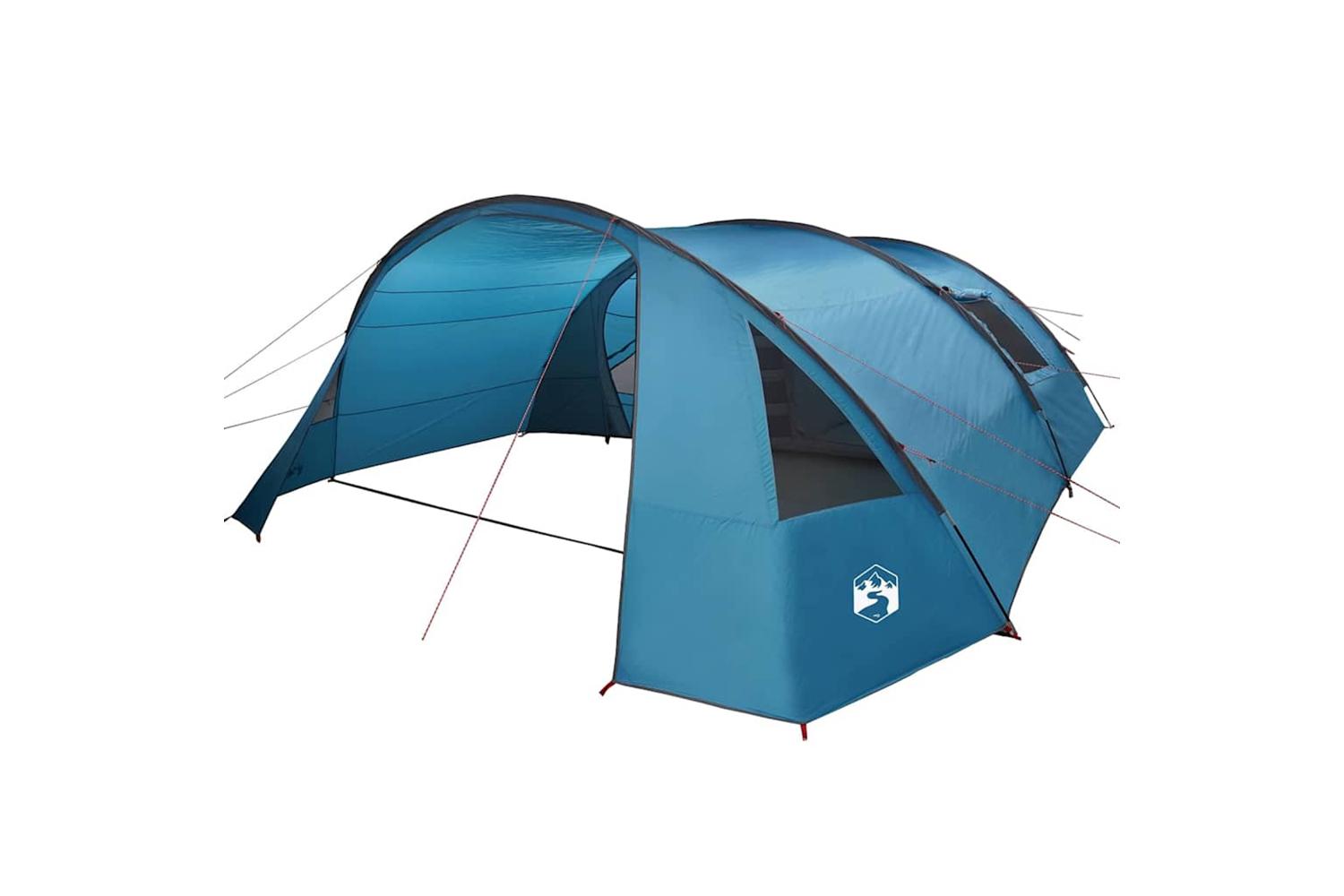 Vidaxl Tunnel Tent With Roof Blue And Grey 700 X 590 X 215 Cm