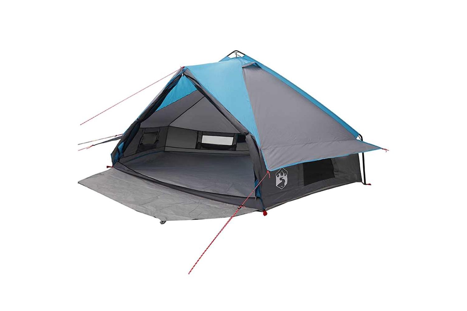 Vidaxl Teepee Tent With Roof Blue And Grey 490 X 410 X 210 Cm