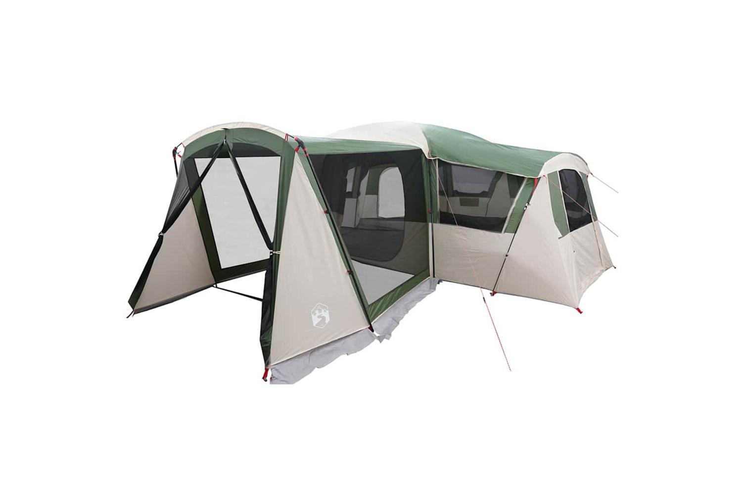 Vidaxl Family Tent With Roof Green And White 745 X 700 X 217 Cm