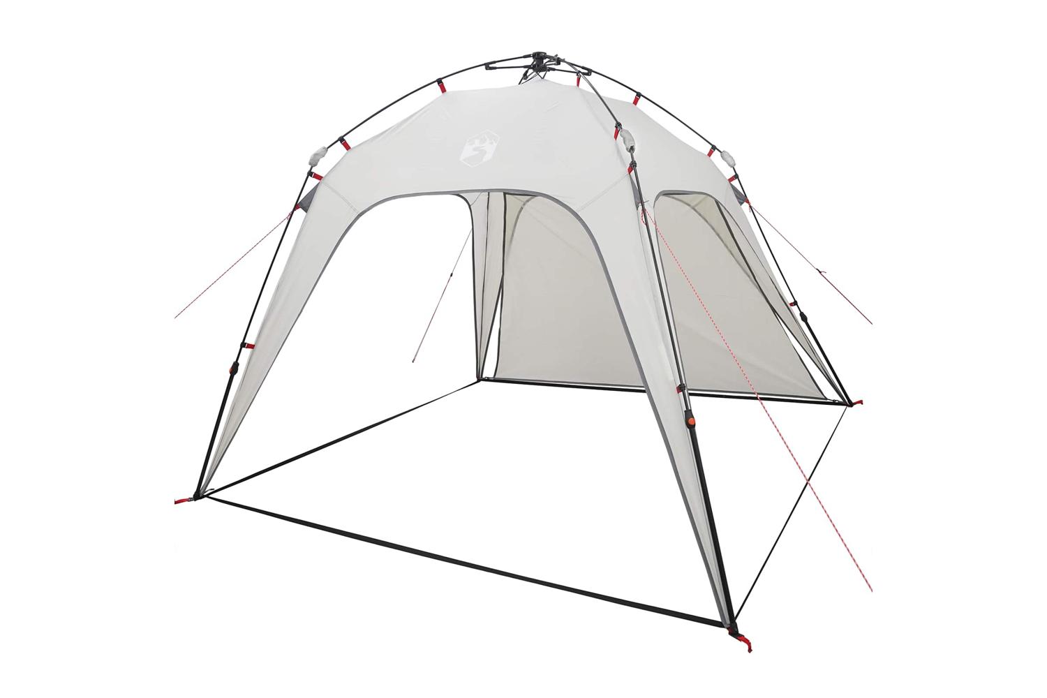 Vidaxl Instant Tent Folding With Storage Grey 260 X 260 X 197 Cm Steel