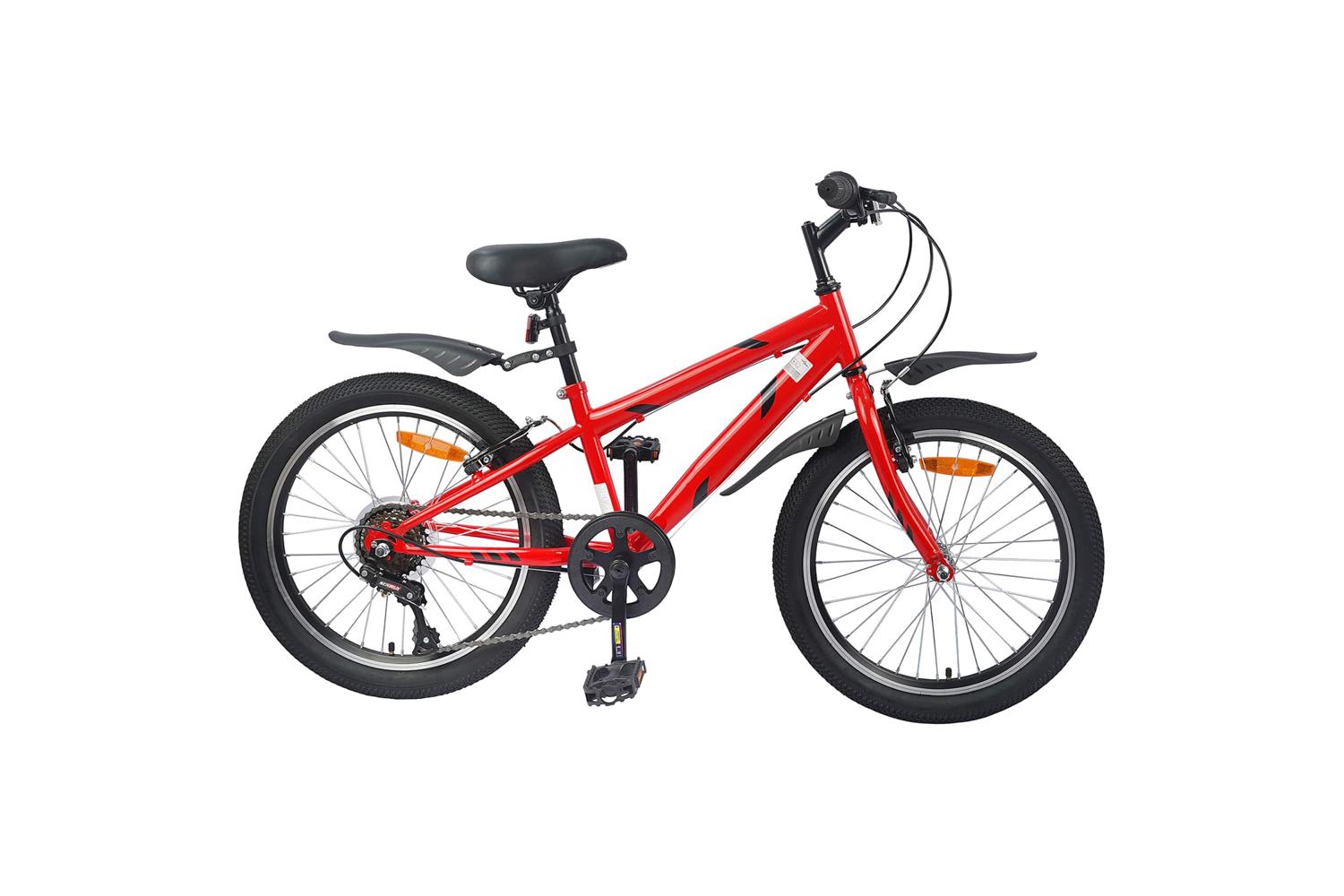 Vidaxl Kids Bike 20'' 6-speed For 6-11 Years Old Red