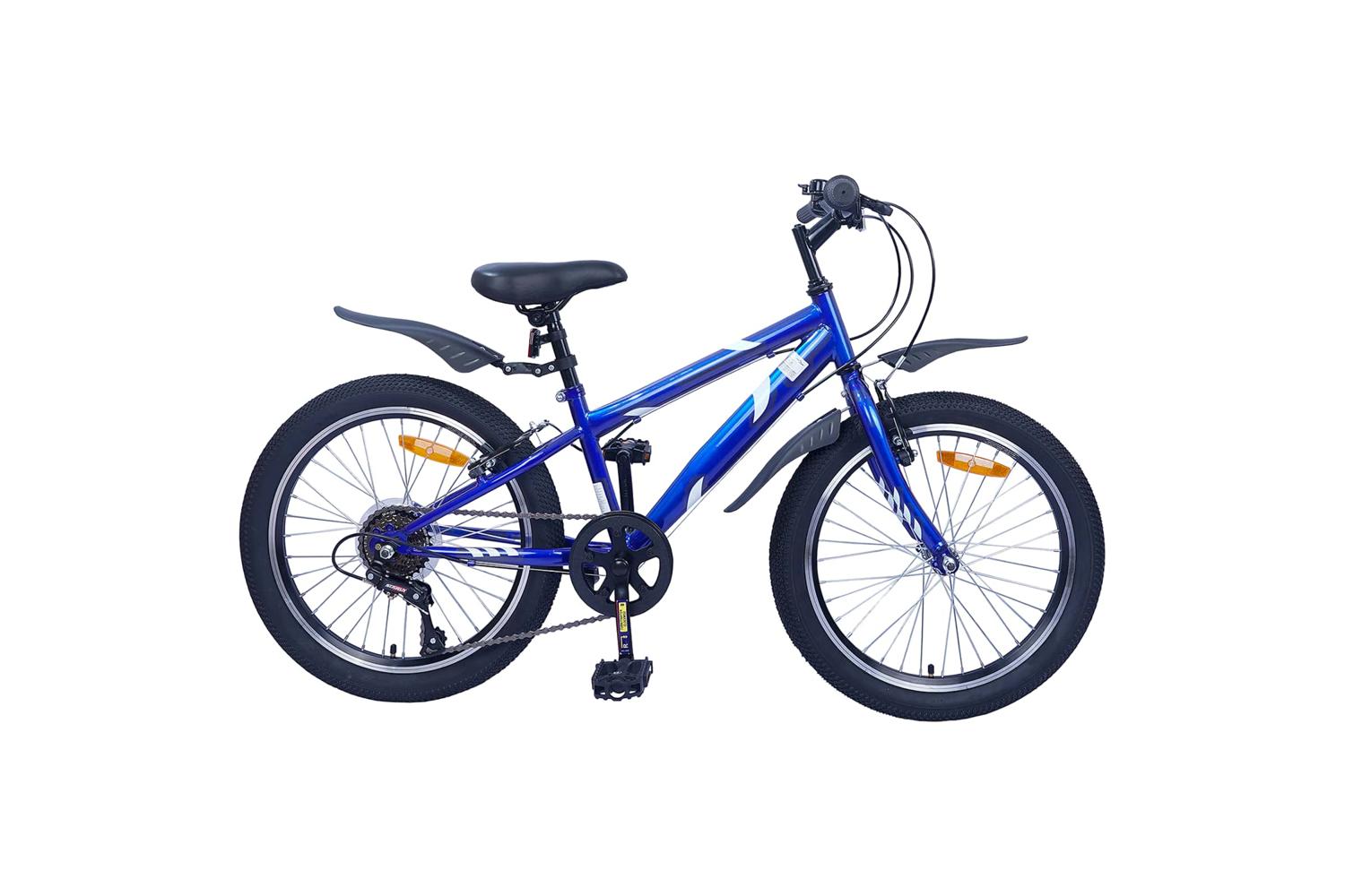Vidaxl Kids Bike 24'' 6-speed For 8-12 Years Old Dark Blue